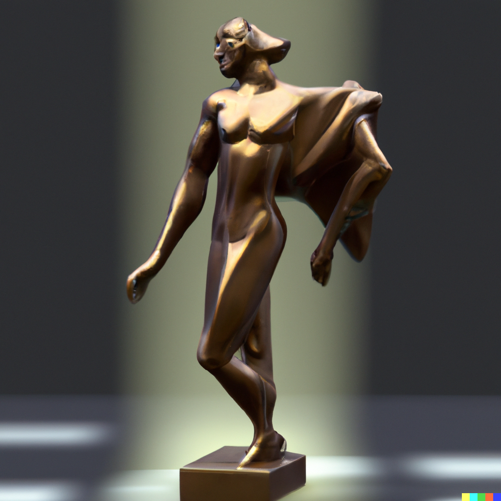 3D-render-sculpture-in-art-deco-style